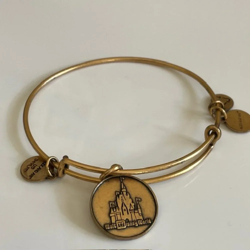 Disney World X Alex & Ani Bundle of 2 Goldtone Bracelets